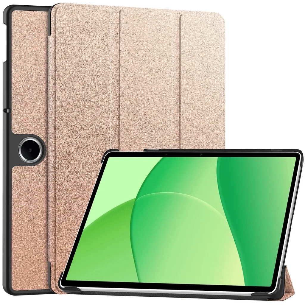 Kryt Bizon Case Tab Croc OnePlus Pad Lite / Oppo Pad SE rose gold
