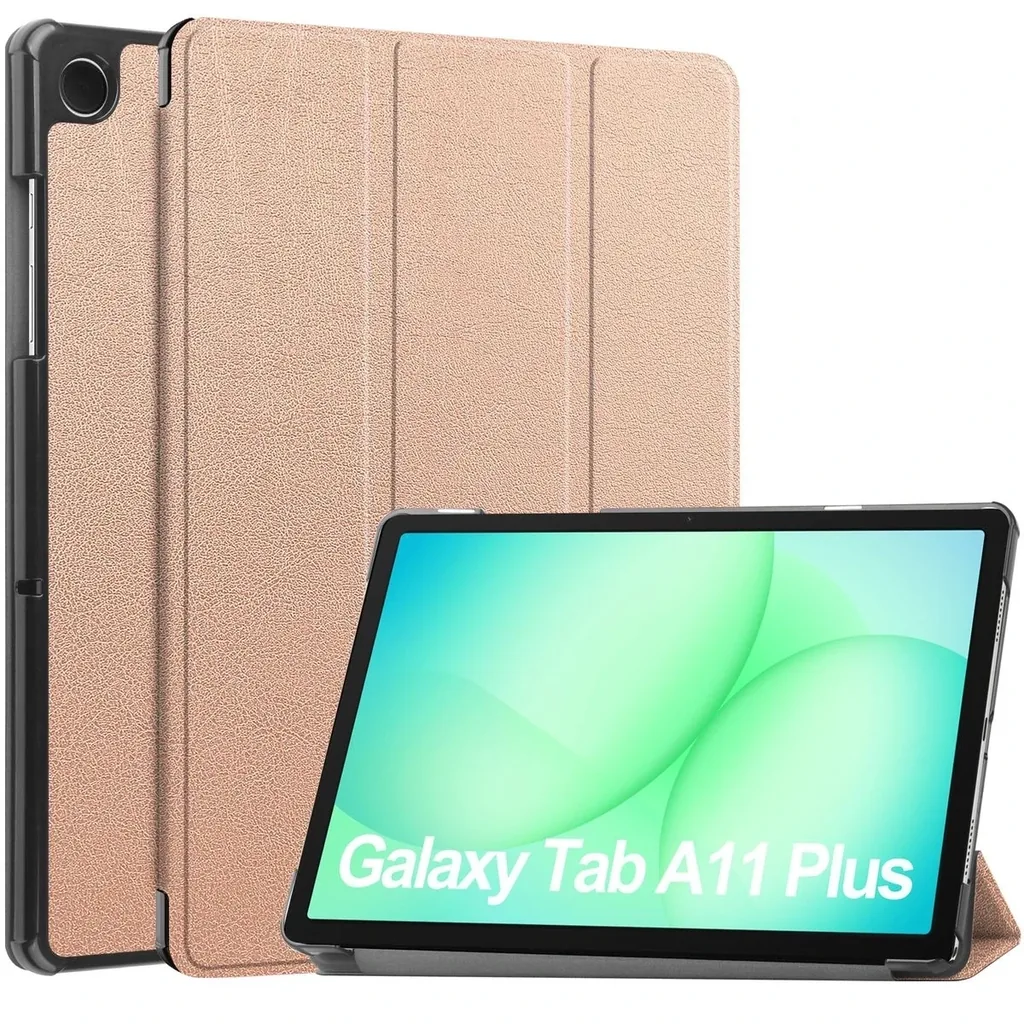 Kryt Bizon Case Tab Croc Samsung Galaxy Tab A11+ Plus / A9+ Plus rose-gold