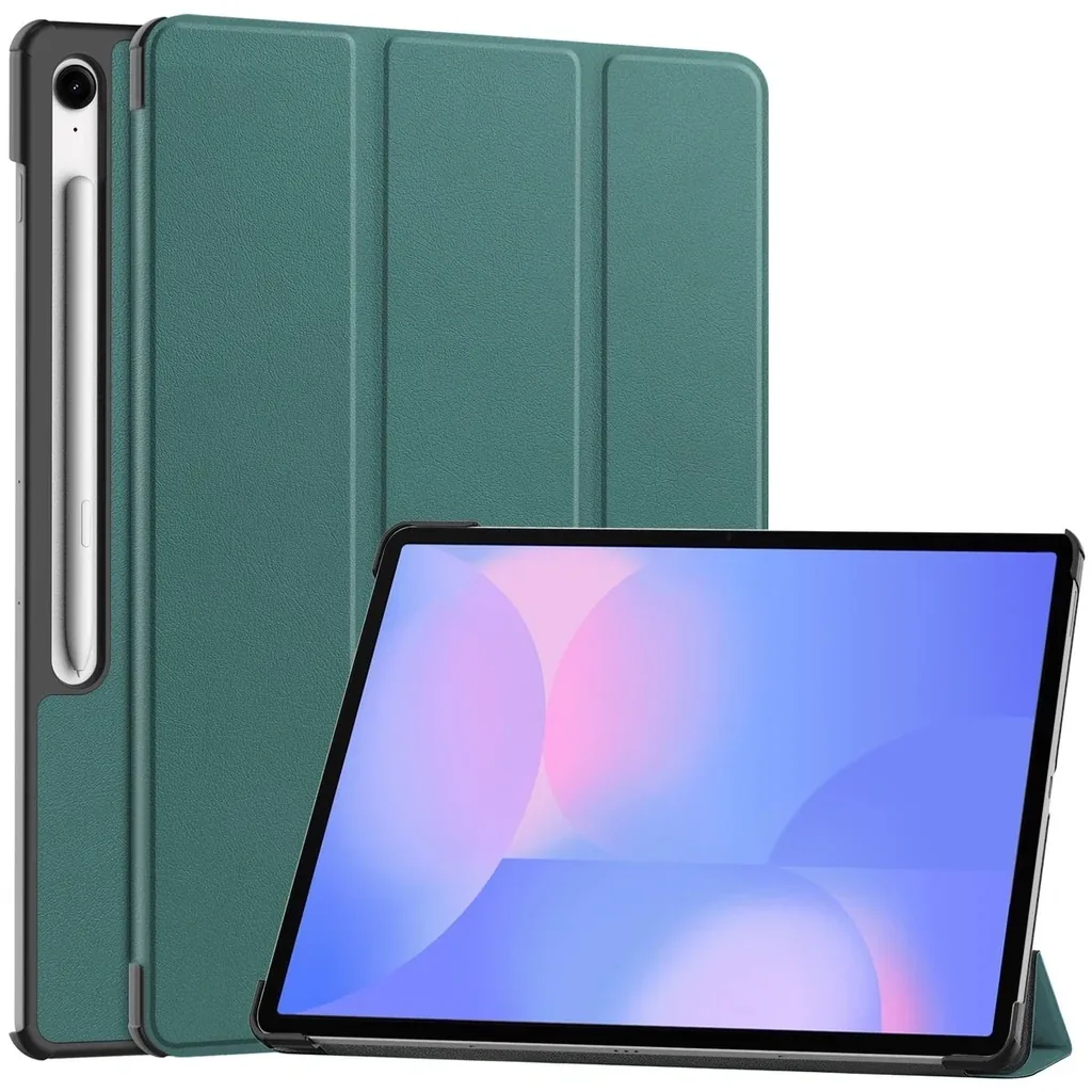 Kryt Bizon Case Tab Croc Samsung Galaxy Tab S10 FE+ Plus dark green