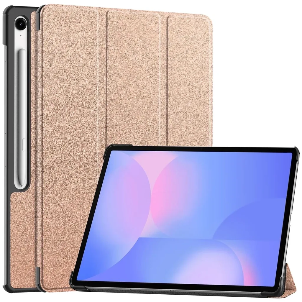 Kryt Bizon Case Tab Croc Samsung Galaxy Tab S10 FE+ Plus rose gold