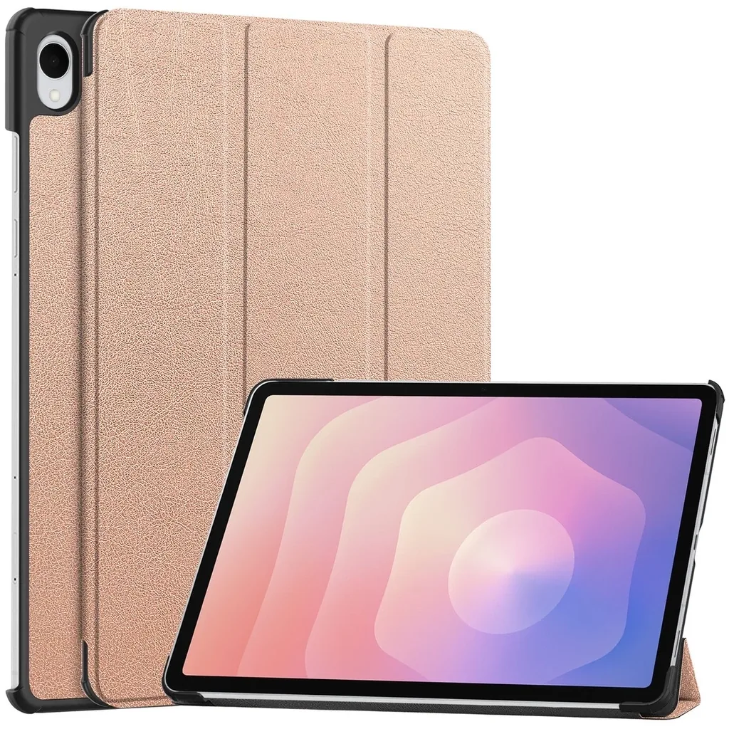 Kryt Bizon Case Tab Croc Samsung Galaxy Tab S11 Ultra rose gold