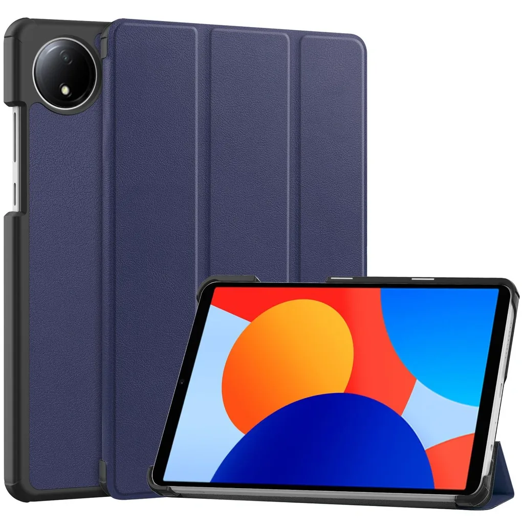 Kryt Bizon Case Tab Croc Xiaomi Redmi Pad SE 8.7 dark blue