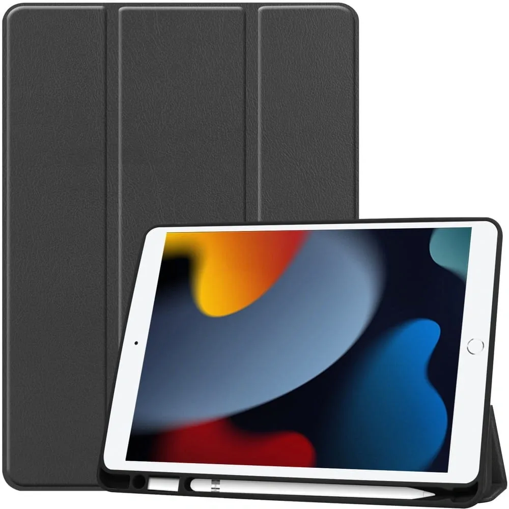 Kryt Bizon Case Tab Lizard Apple iPad 9/8/7 10.2 2021/2020/2019 black