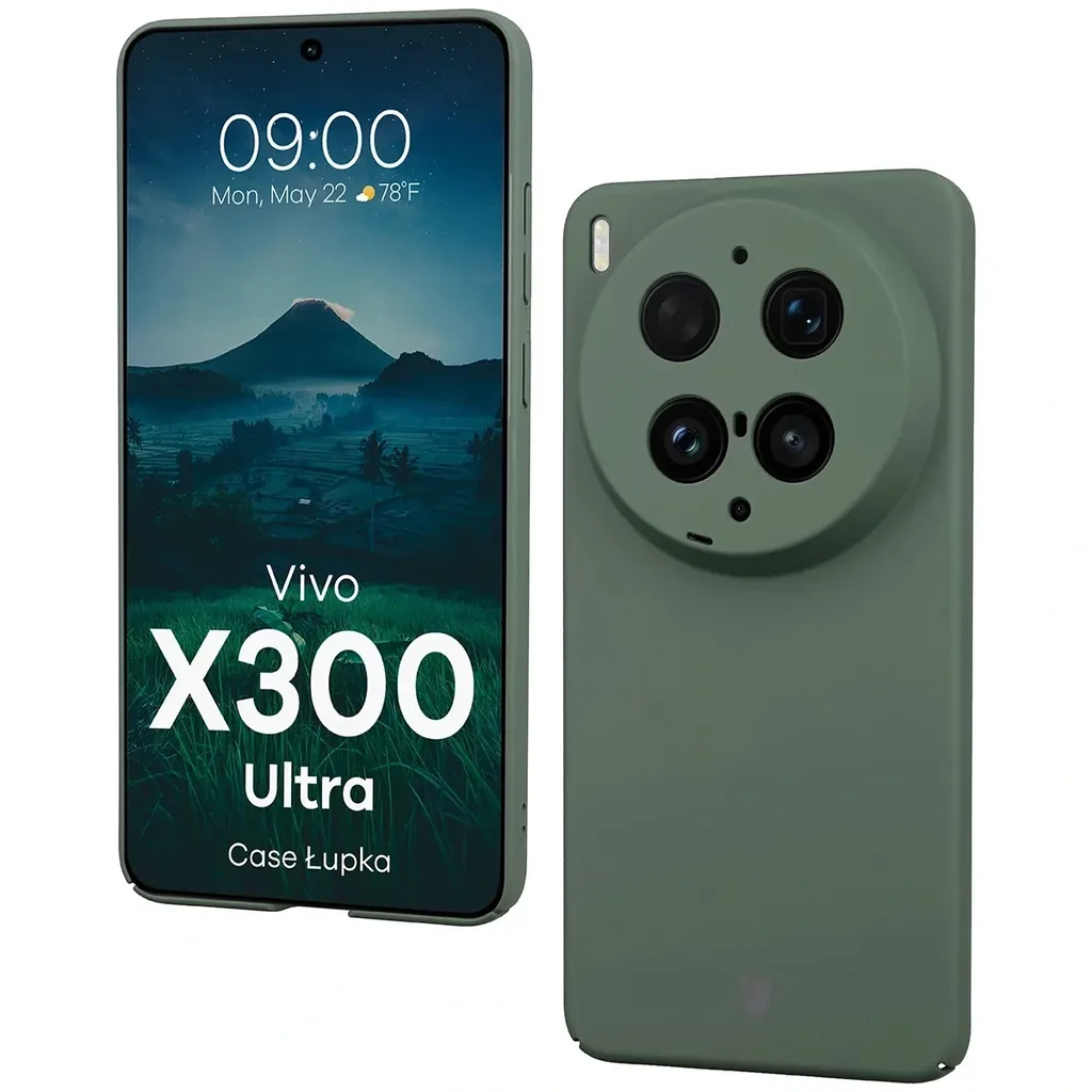 Kryt Bizon Case Łupka Vivo X300 Ultra, green