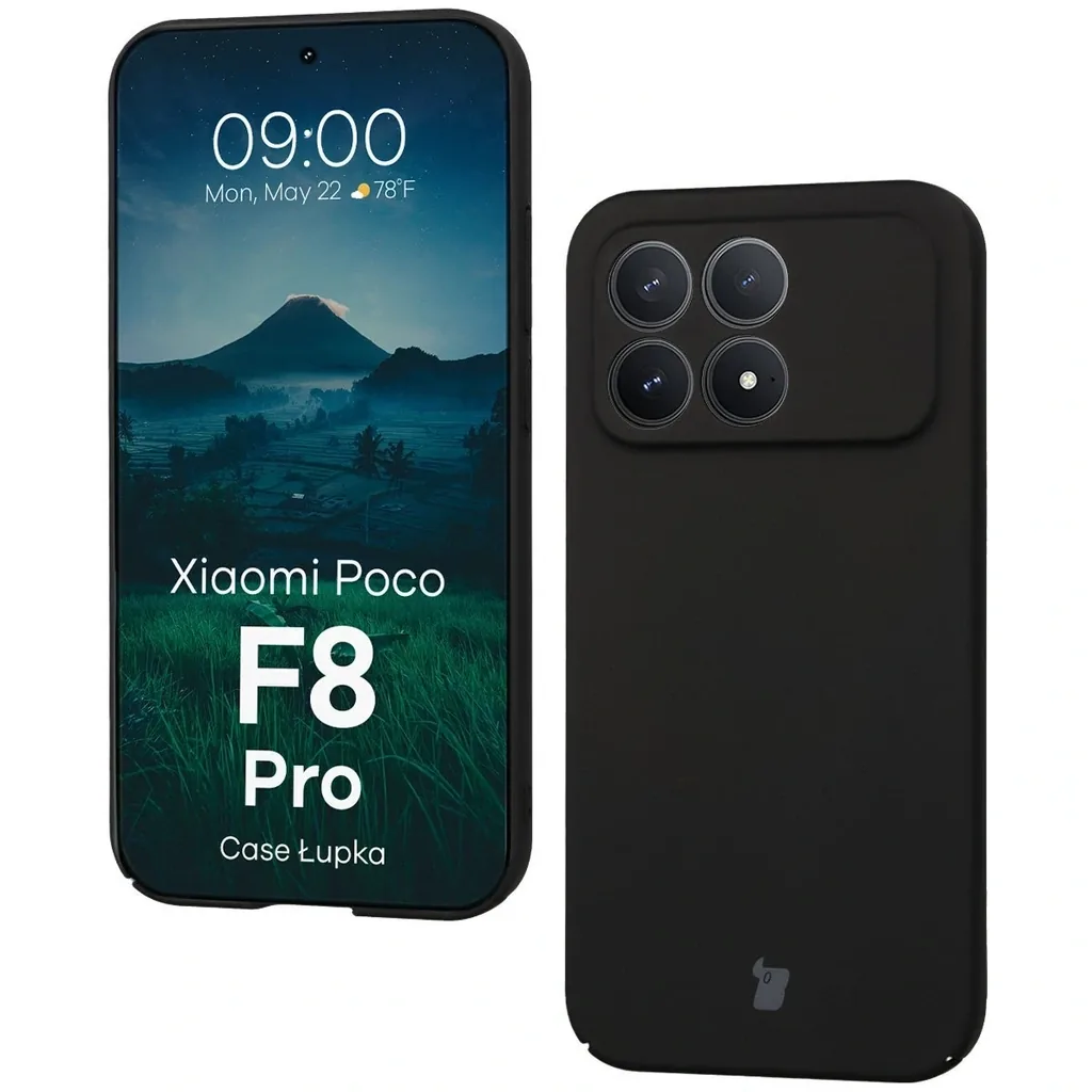 Kryt Bizon Case Łupka Xiaomi POCO F8 Pro black