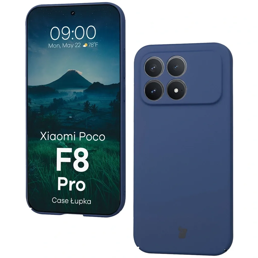 Kryt Bizon Case Łupka Xiaomi POCO F8 Pro blue