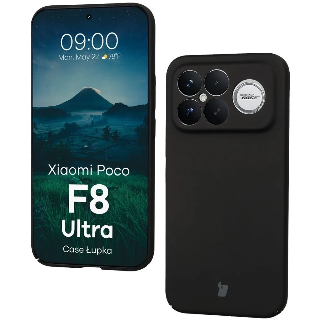 Kryt Bizon Case Łupka Xiaomi POCO F8 Ultra black