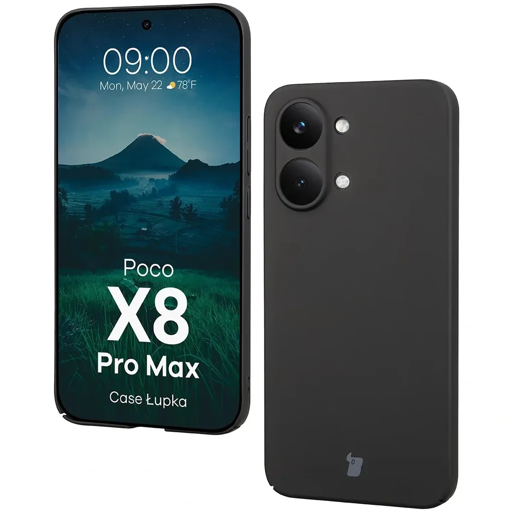 Kryt Bizon Case Łupka Xiaomi POCO X8 Pro Max, black