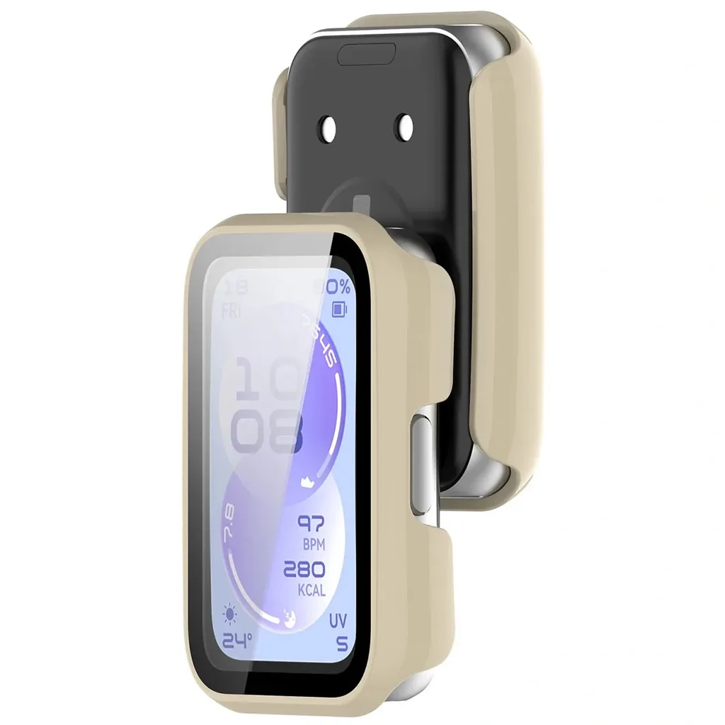 Kryt Bizon Case Watch Adamo Huawei Band 11, beige