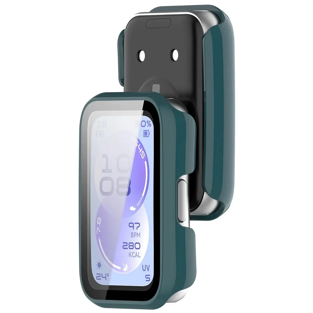 Kryt Bizon Case Watch Adamo Huawei Band 11, green