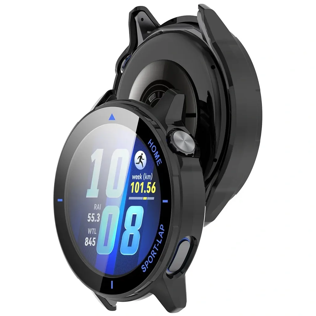 Kryt Bizon Case Watch Adamo Huawei Watch GT Runner 2, matte black-blue