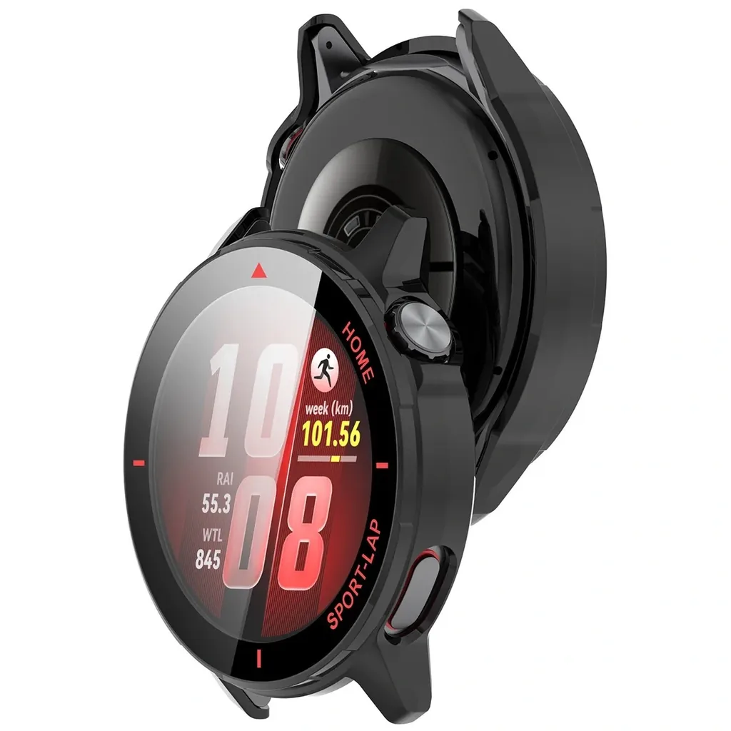 Kryt Bizon Case Watch Adamo Huawei Watch GT Runner 2, matte black-red