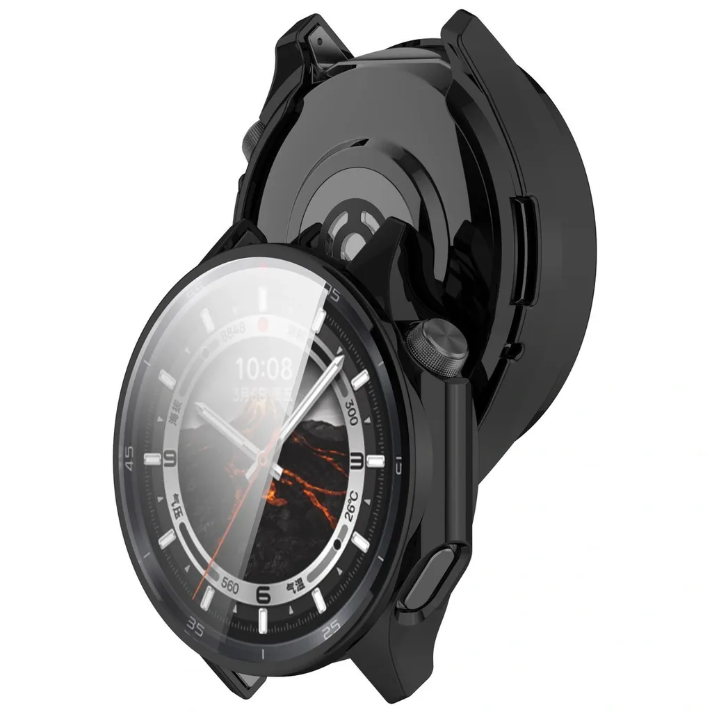 Kryt Bizon Case Watch Felipe with screen protector for OnePlus Watch 3 / Oppo Watch X2 black