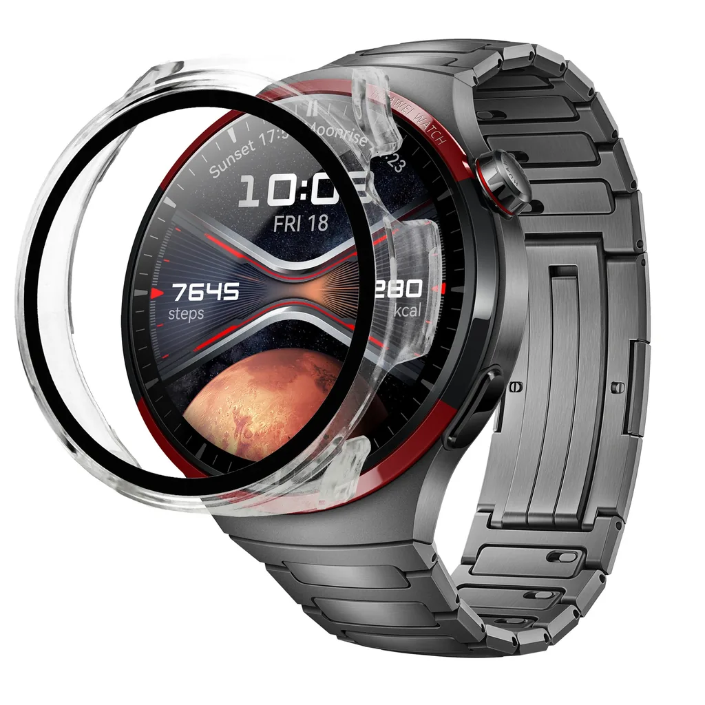 Kryt Bizon Case+Glass Watch Huawei Watch 4 Pro Space Edition clear