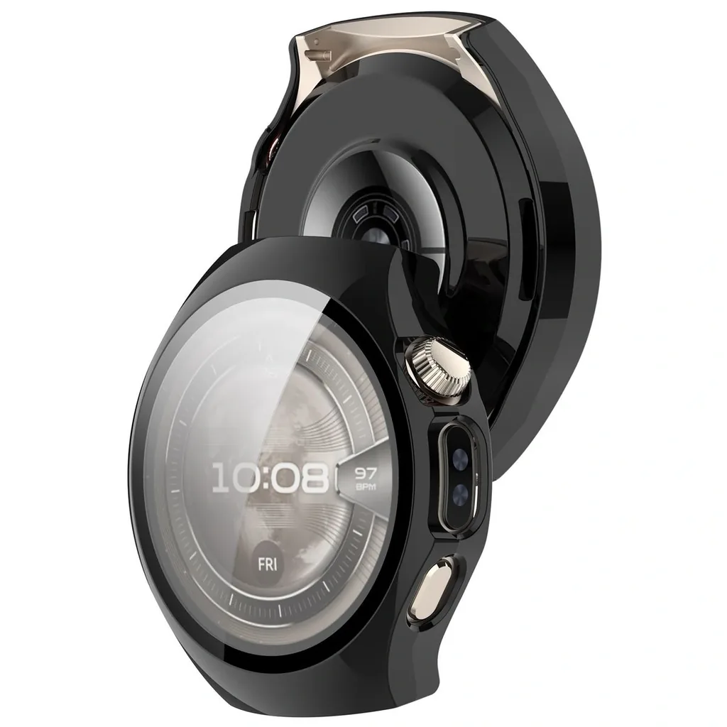 Kryt Bizon Case+Glass Watch Huawei Watch 5 42mm black