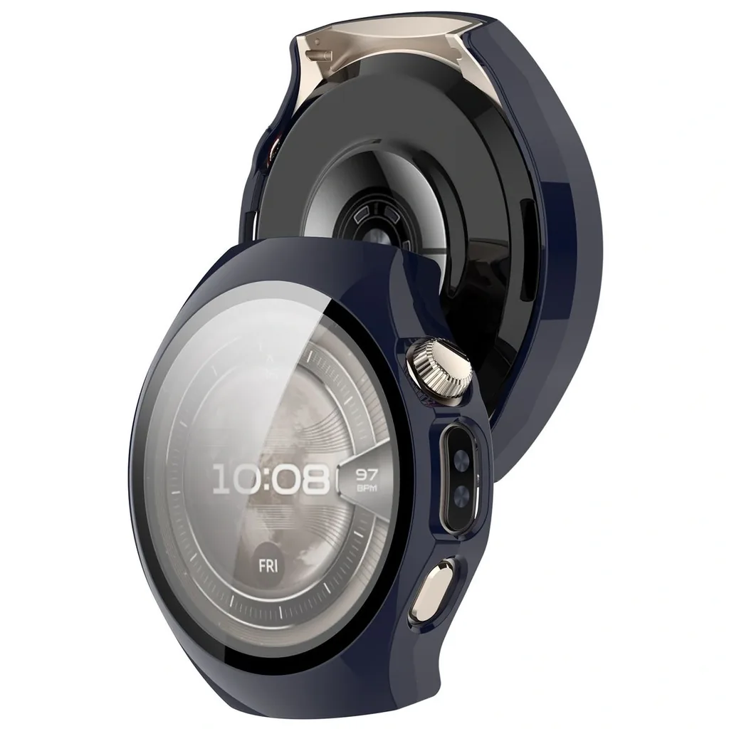 Kryt Bizon Case+Glass Watch Huawei Watch 5 46mm blue