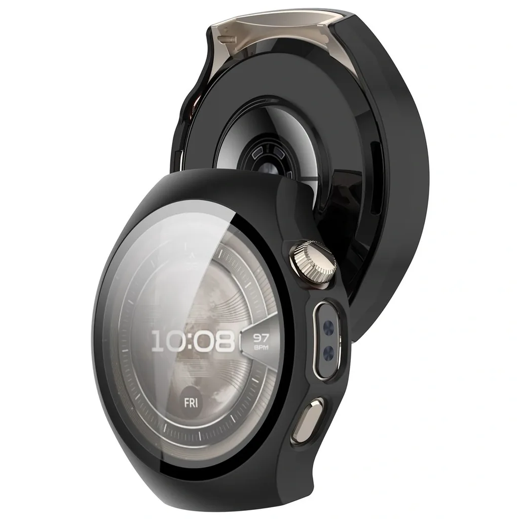 Kryt Bizon Case+Glass Watch Huawei Watch 5 46mm matte black