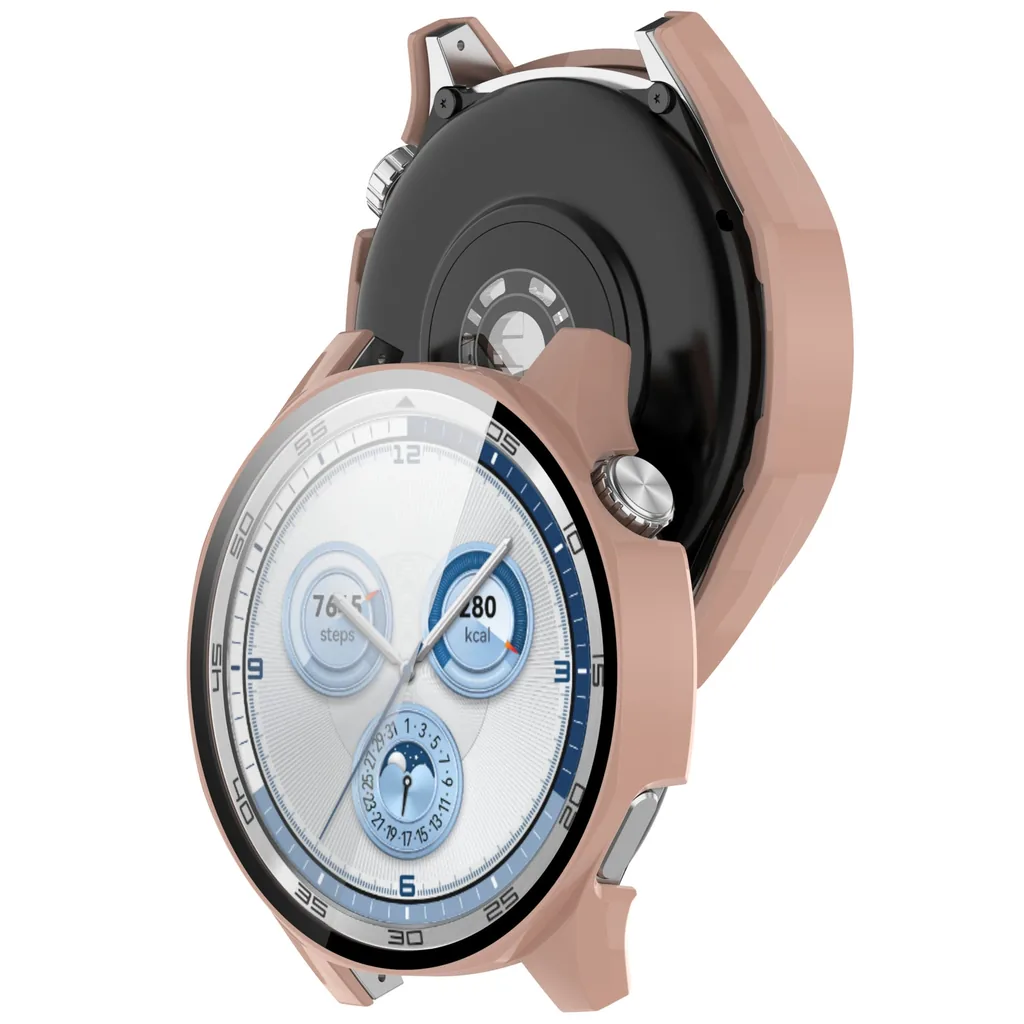 Kryt Bizon Case+Glass Watch Huawei Watch GT 5 46 mm pink