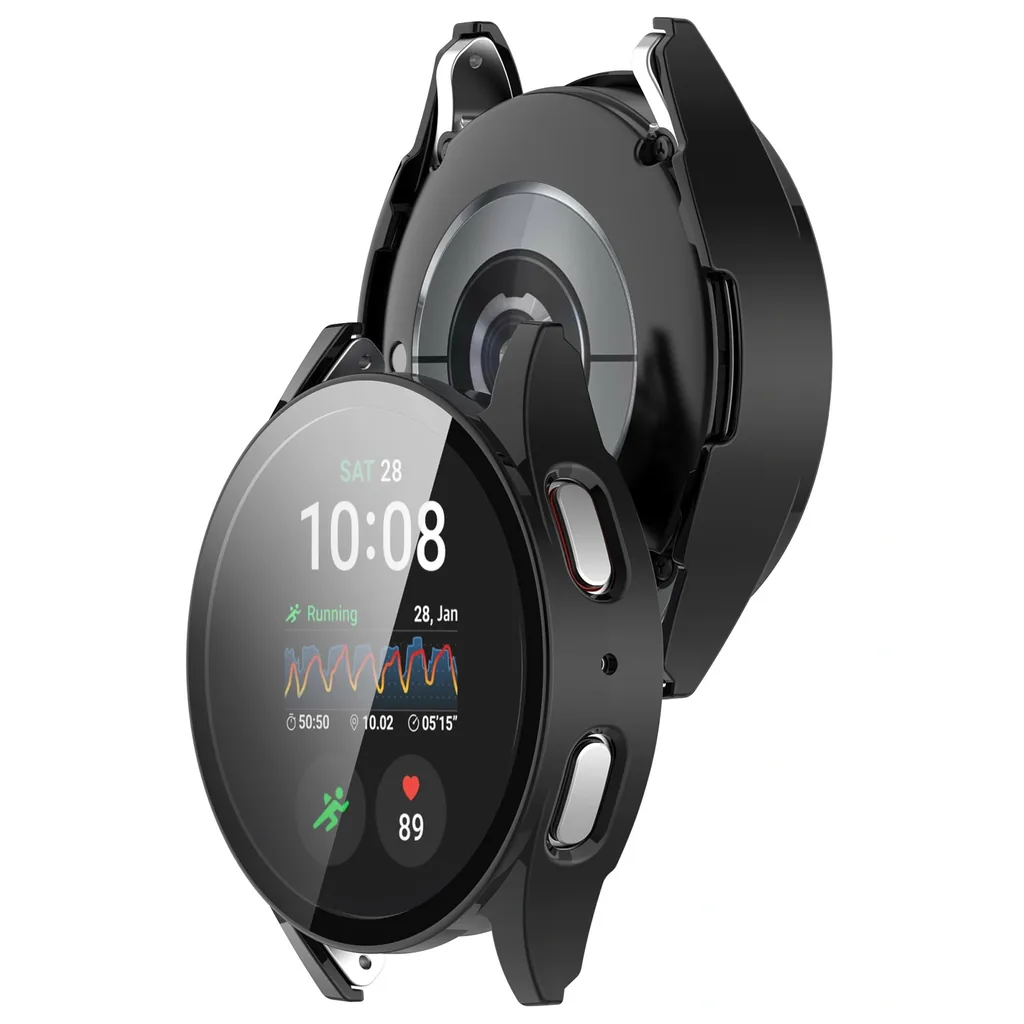 Kryt Bizon Case+Glass Watch Samsung Galaxy Watch 7 40 mm black