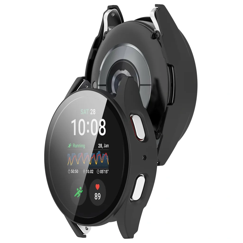 Kryt Bizon Case+Glass Watch Samsung Galaxy Watch 7 40 mm black matte