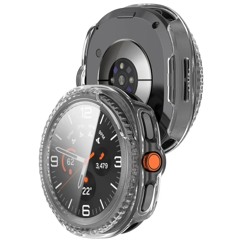 Kryt Bizon Case+Glass Watch Samsung Galaxy Watch 8 Classic 46mm clear