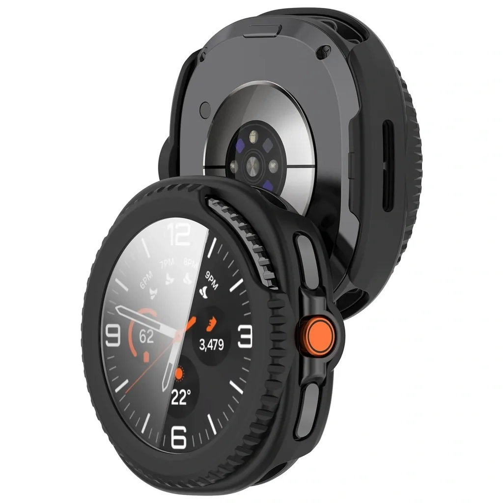 Kryt Bizon Case+Glass Watch Samsung Galaxy Watch 8 Classic 46mm matte black