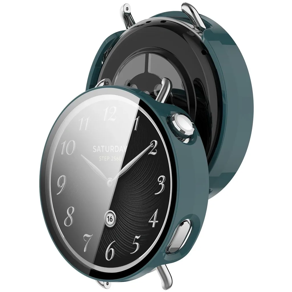 Kryt Bizon Case+Glass Watch Xiaomi Watch S4 41mm green