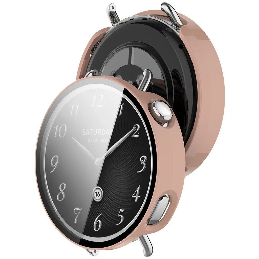Kryt Bizon Case+Glass Watch Xiaomi Watch S4 41mm pink