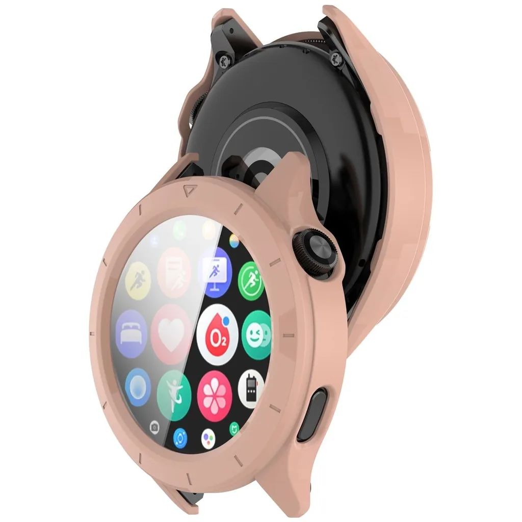 Kryt Bizon Case+Glass Watch Xiaomi Watch S4 pink