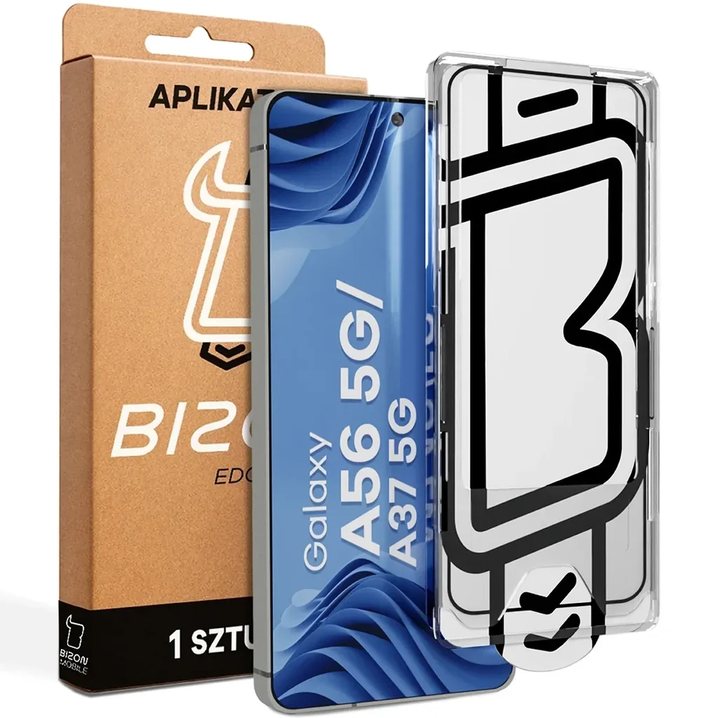 Ochranné sklo Bizon Glass Aplikator Edge Samsung Galaxy A56 5G / A37 5G