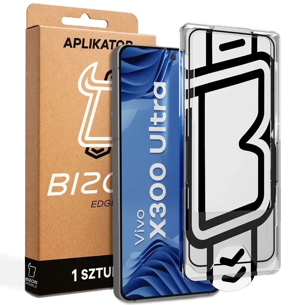 Ochranné sklo Bizon Glass Aplikator Edge Vivo X300 Ultra