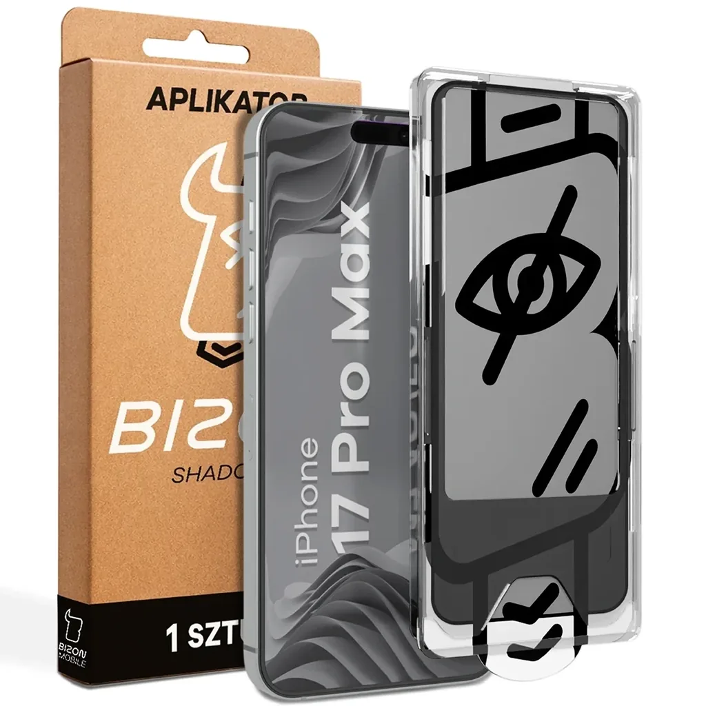 Ochranné sklo Bizon Glass Aplikator Shadow Apple iPhone 17 Pro Max