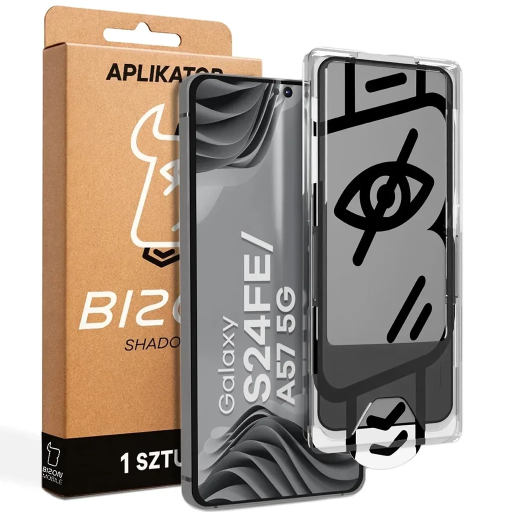 Ochranné sklo Bizon Glass Aplikator Shadow Samsung Galaxy S24 FE / A57 5G
