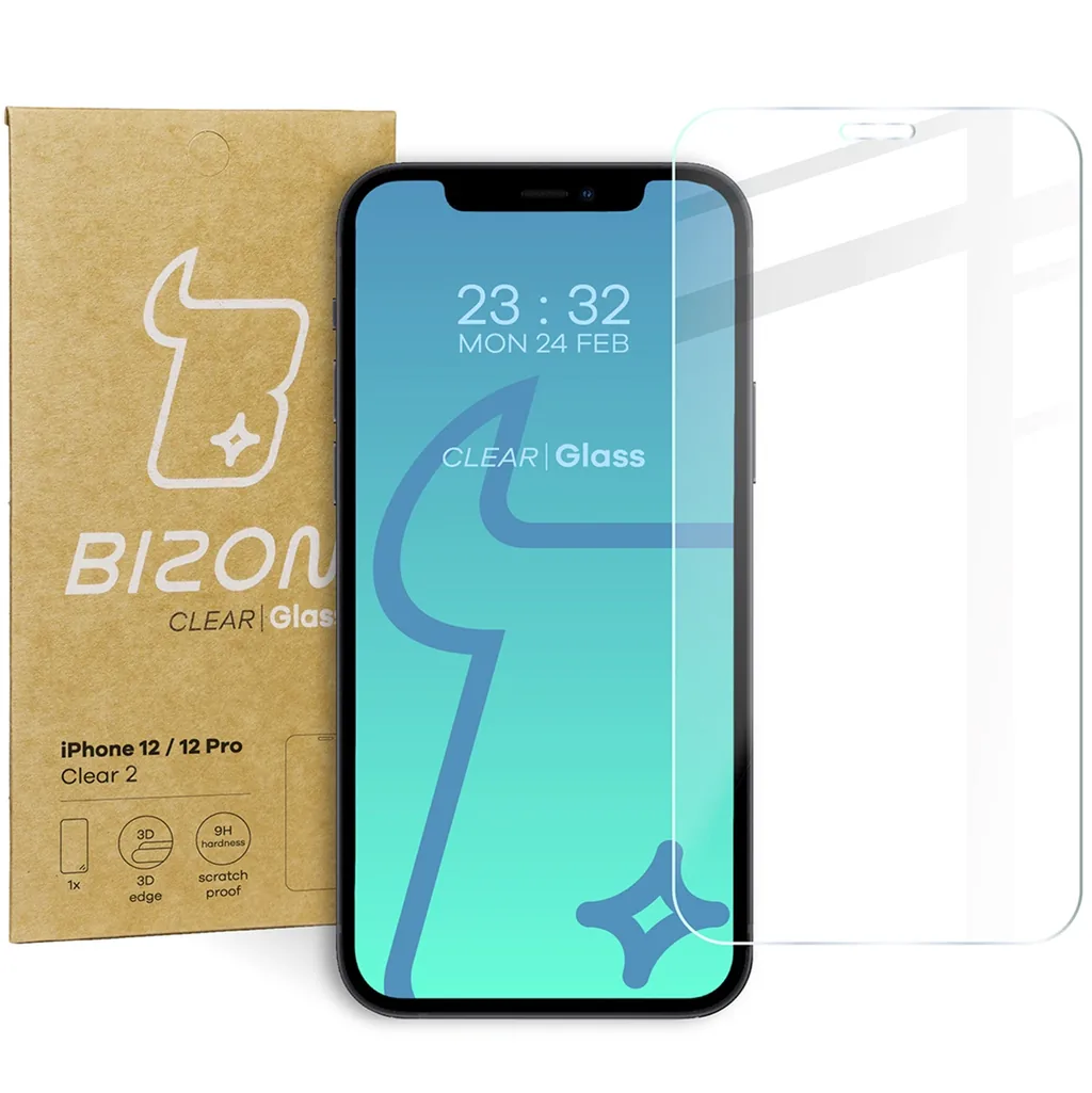 Ochranné sklo Bizon Glass Clear 2 Apple iPhone 12 / 12 Pro