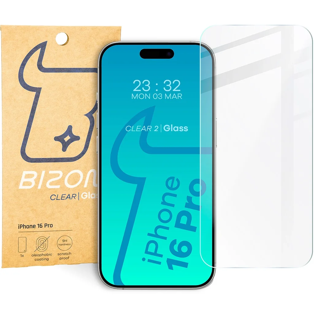 Ochranné sklo Bizon Glass Clear 2 Apple iPhone 16 Pro