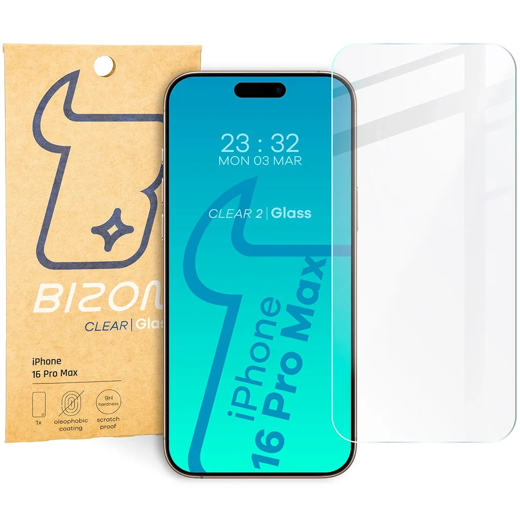 Ochranné sklo Bizon Glass Clear 2 Apple iPhone 16 Pro Max