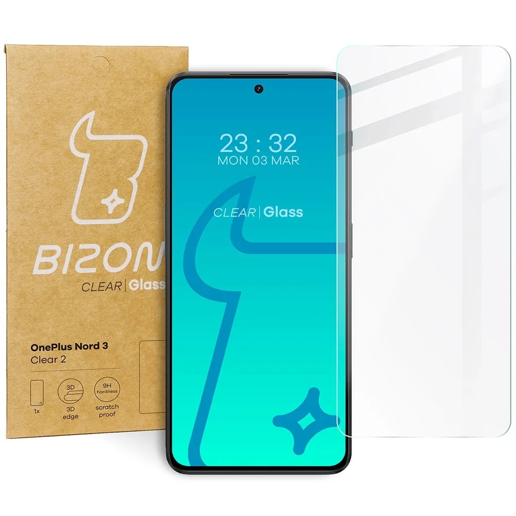 Ochranné sklo Bizon Glass Clear 2 OnePlus Nord 3