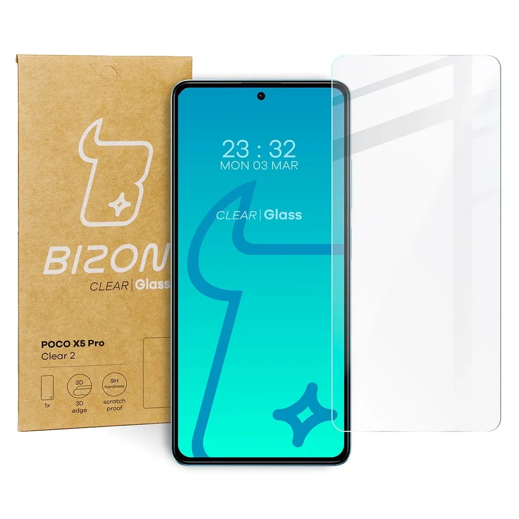 Ochranné sklo Bizon Glass Clear 2 Poco X5 Pro