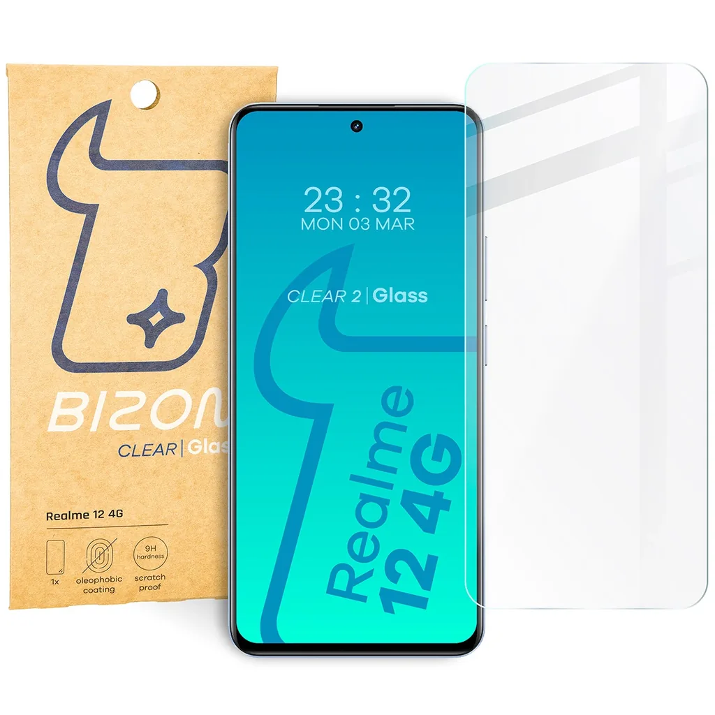 Ochranné sklo Bizon Glass Clear 2 Realme 12 4G