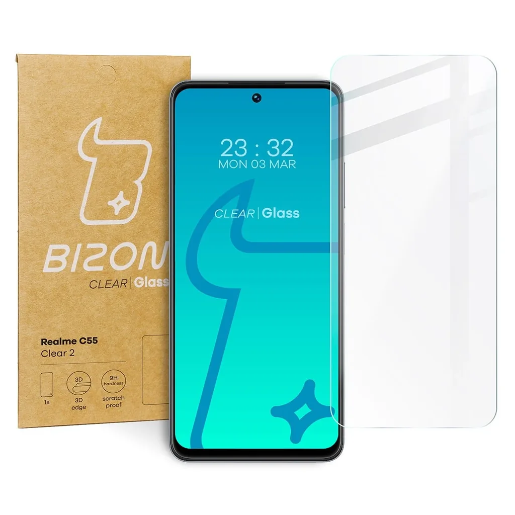 Ochranné sklo Bizon Glass Clear 2 Realme C55 / OnePlus Nord CE 3 Lite