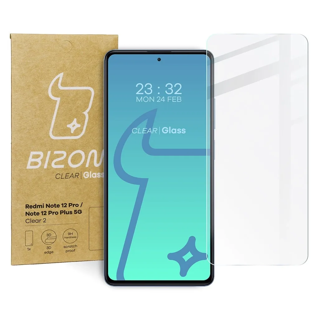 Ochranné sklo Bizon Glass Clear 2 Redmi Note 12 Pro / 12 Pro+ 5G