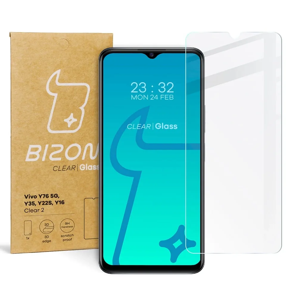 Ochranné sklo Bizon Glass Clear 2 Vivo Y76 5G / Y35 / Y22s / Y16