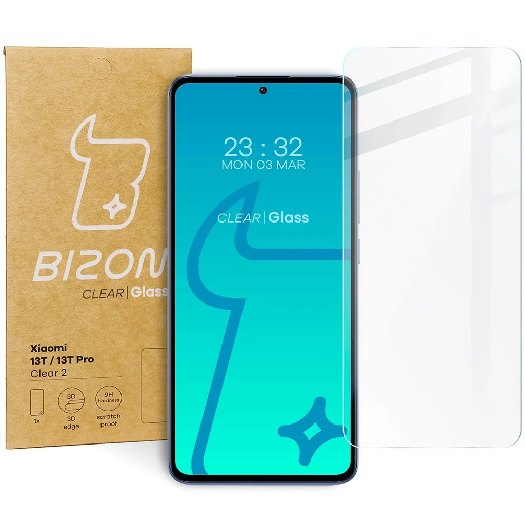 Ochranné sklo Bizon Glass Clear 2 Xiaomi 13T / 13T Pro