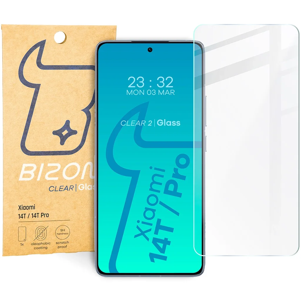 Ochranné sklo Bizon Glass Clear 2 Xiaomi 14T/14T Pro