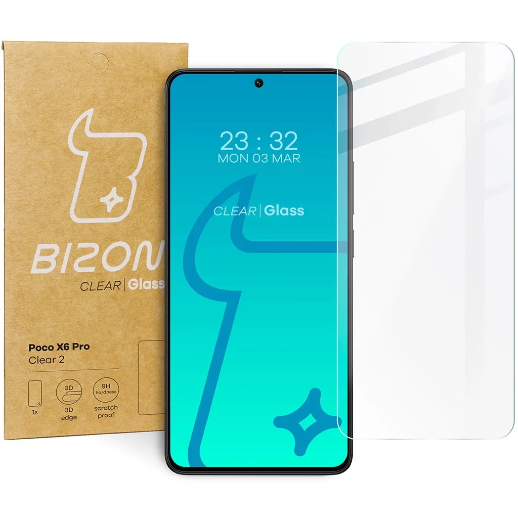 Ochranné sklo Bizon Glass Clear 2 Xiaomi Poco X6 Pro