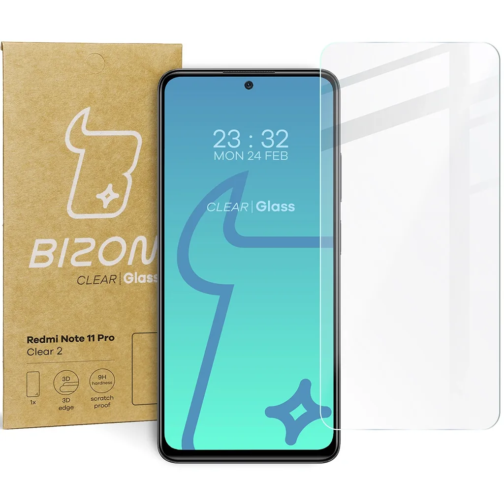 Ochranné sklo Bizon Glass Clear 2 Xiaomi Redmi Note 11 Pro