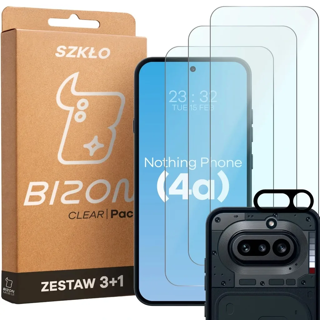 Ochranné sklo Bizon Glass Clear Pack Nothing Phone (4a)