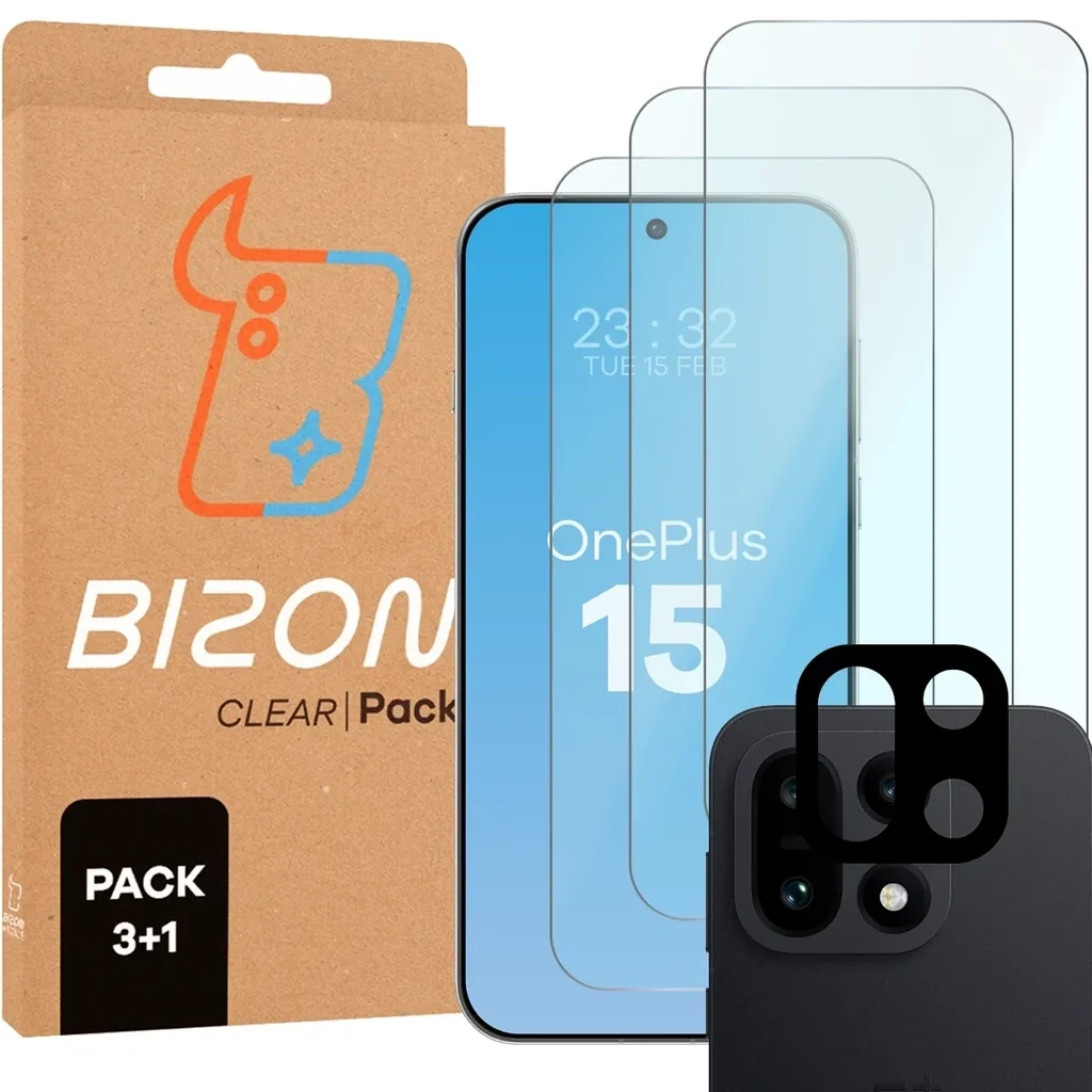 Ochranné sklo Bizon Glass Clear Pack OnePlus 15