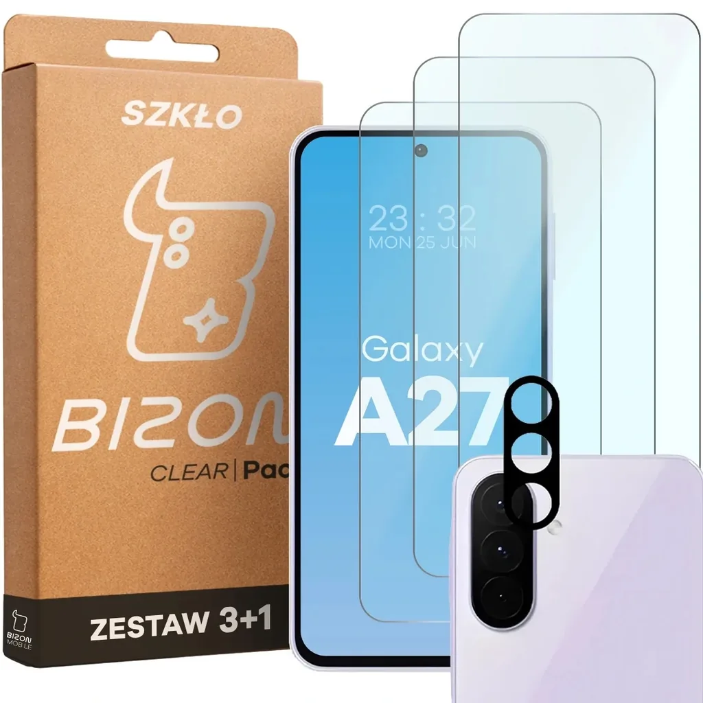 Ochranné sklo Bizon Glass Clear Pack Samsung Galaxy A27 5G
