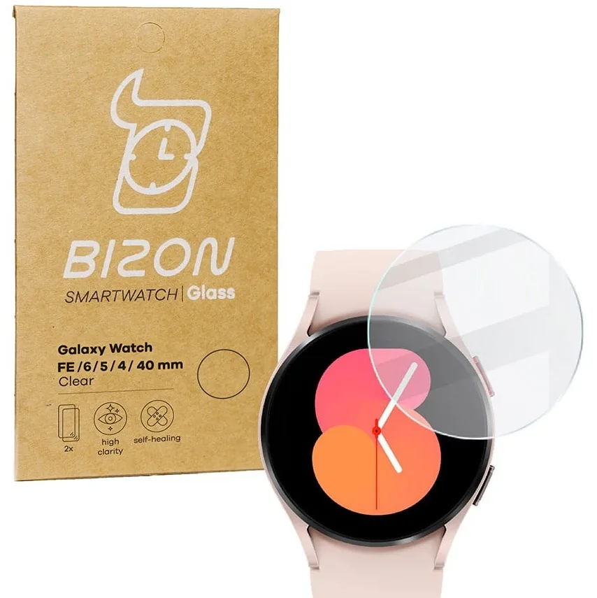 Ochranné sklo Bizon Glass Clear Samsung Galaxy Watch FE / 6 / 5 / 4 40mm